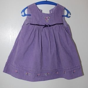 Corduroy Jumper Dress Size 3T Lilac Purple